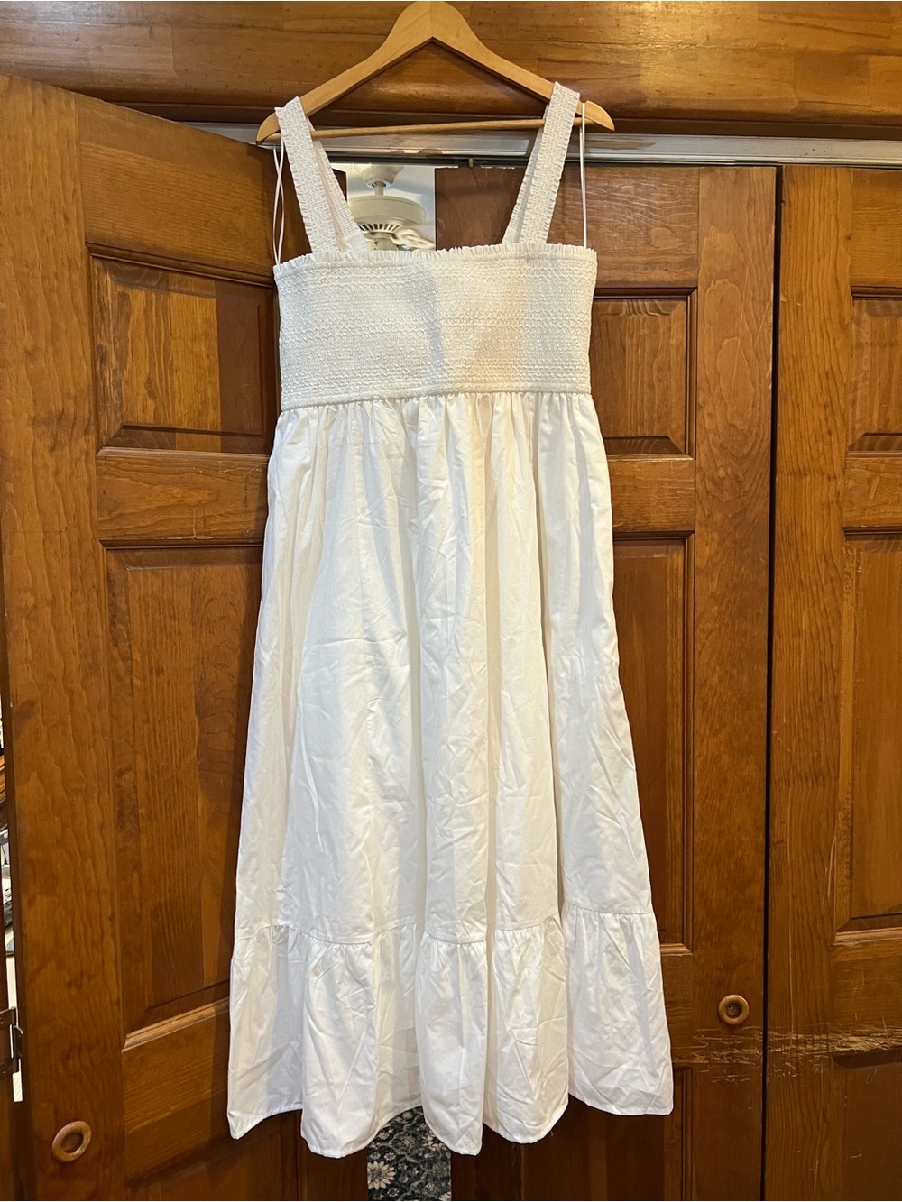 Abercrombie & Fitch Sydney Smocked Convertible Midi Dress